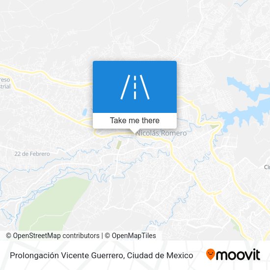 Mapa de Prolongación Vicente Guerrero