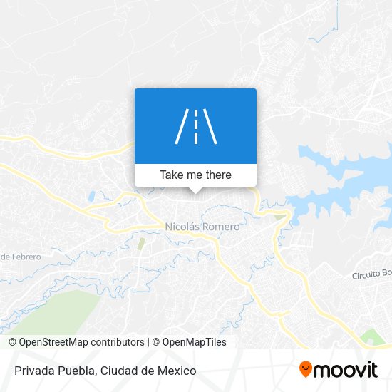 Privada Puebla map