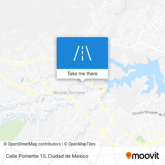 Mapa de Calle Poniente 10