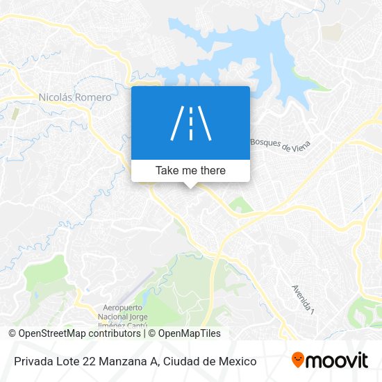 Privada Lote 22 Manzana A map