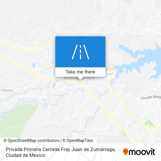 Privada Primera Cerrada Fray Juan de Zumárraga map