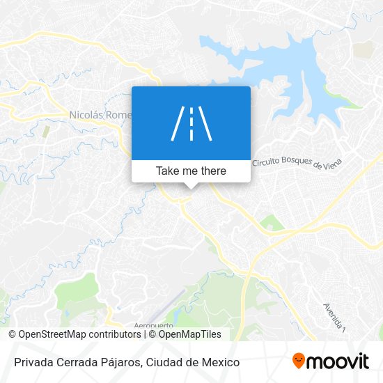 Mapa de Privada Cerrada Pájaros