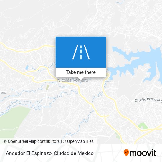 Andador El Espinazo map
