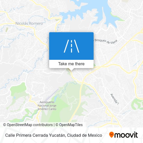 Mapa de Calle Primera Cerrada Yucatán