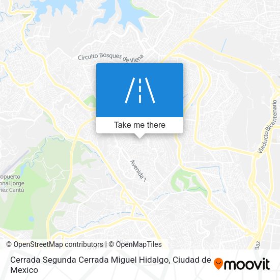 Mapa de Cerrada Segunda Cerrada Miguel Hidalgo