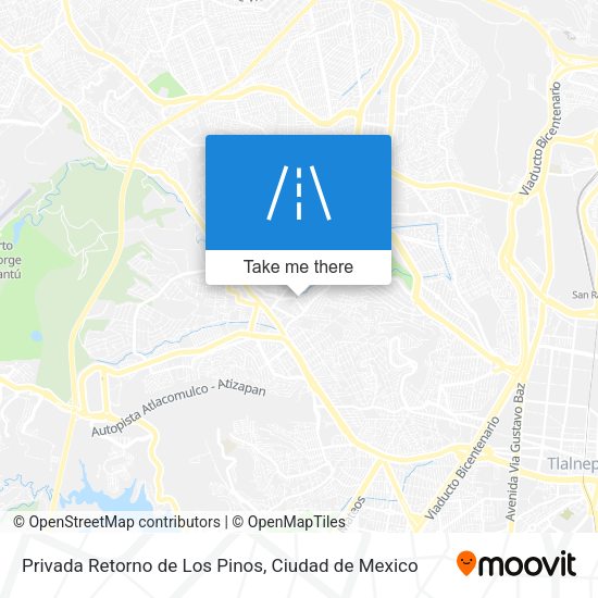 Privada Retorno de Los Pinos map