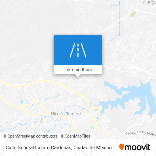 Calle General Lázaro Cárdenas map