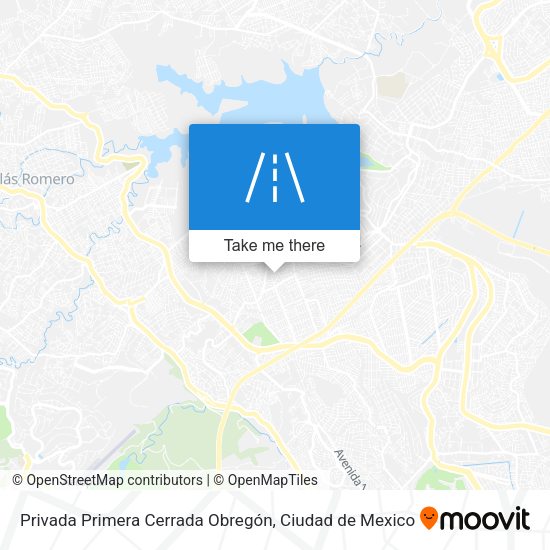 Mapa de Privada Primera Cerrada Obregón