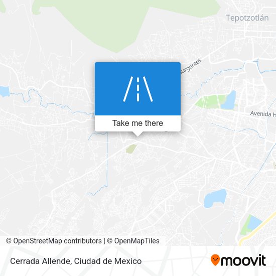 Mapa de Cerrada Allende