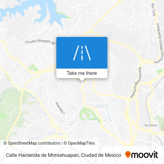 Calle Hacienda de Mimiahuapan map
