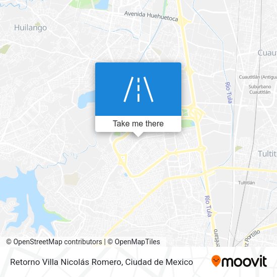 Mapa de Retorno Villa Nicolás Romero