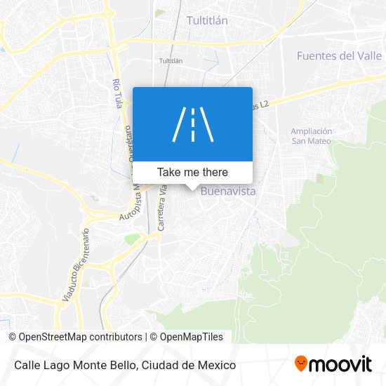 Calle Lago Monte Bello map