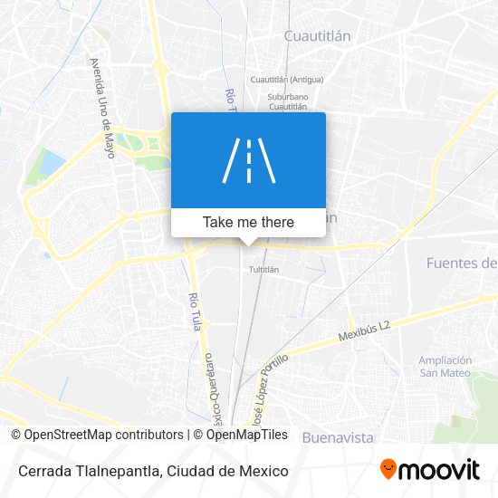 Mapa de Cerrada Tlalnepantla