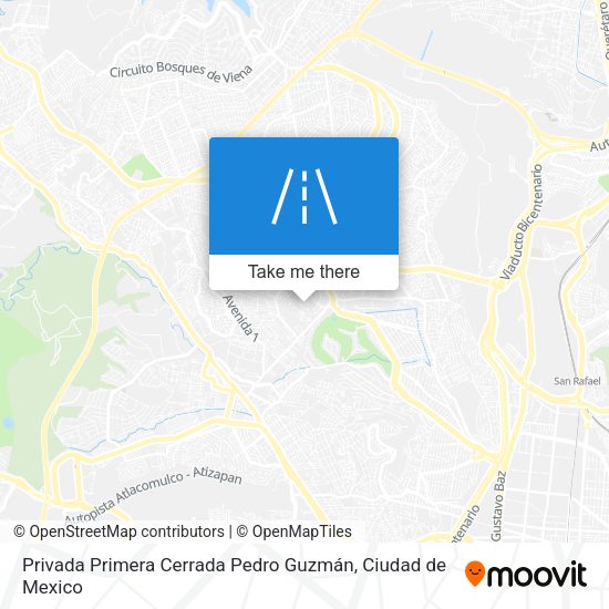 Privada Primera Cerrada Pedro Guzmán map