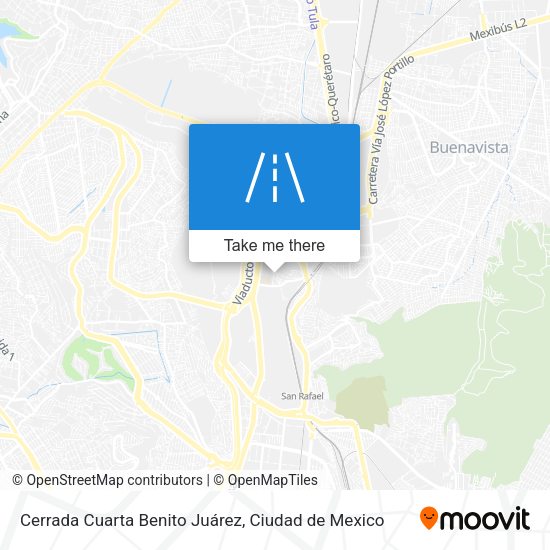 Cerrada Cuarta Benito Juárez map