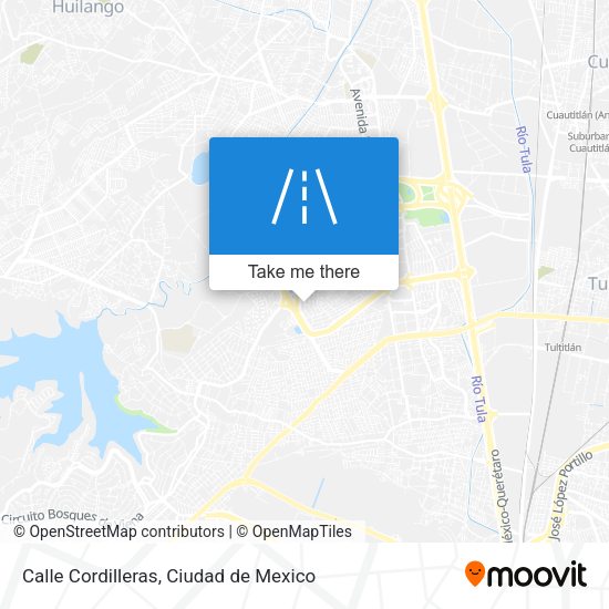 Calle Cordilleras map