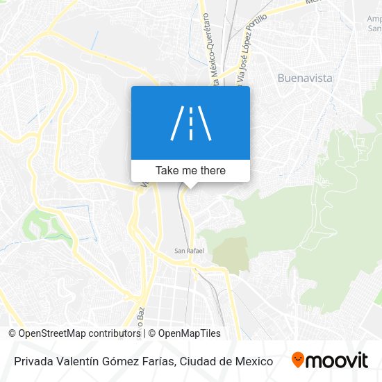 Mapa de Privada Valentín Gómez Farías
