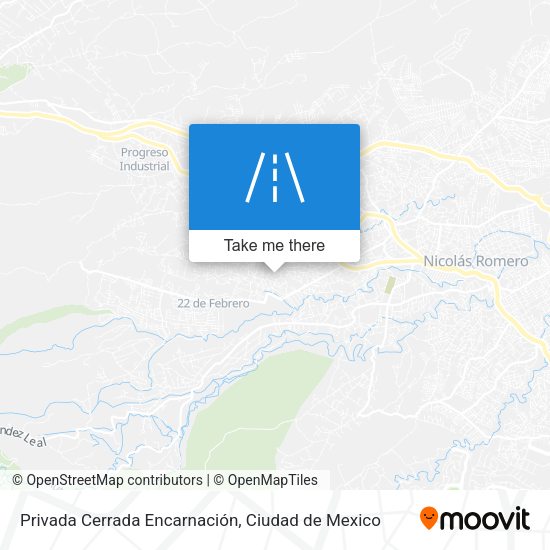 Mapa de Privada Cerrada Encarnación