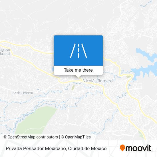 Privada Pensador Mexicano map
