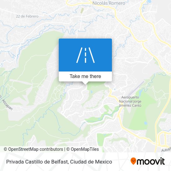 Mapa de Privada Castillo de Belfast