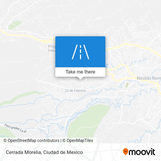 Cerrada Morelia map