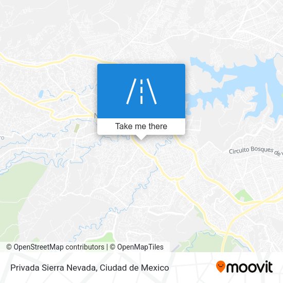 Privada Sierra Nevada map