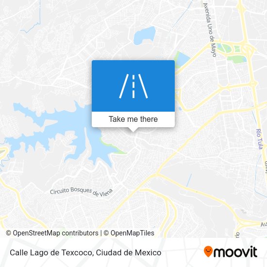 Calle Lago de Texcoco map