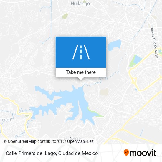 Calle Primera del Lago map