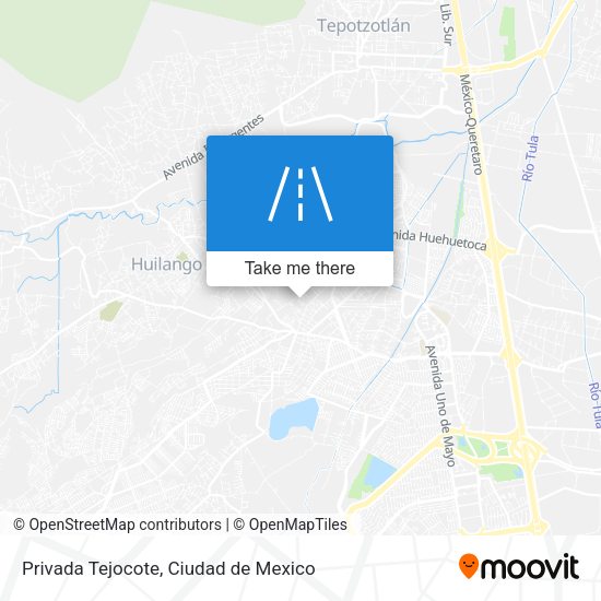 Privada Tejocote map