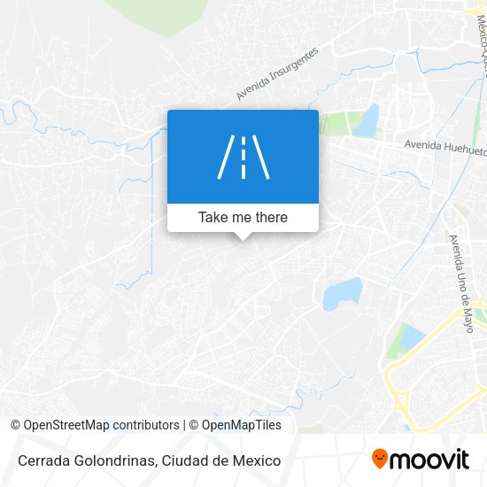 Cerrada Golondrinas map