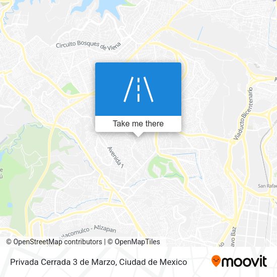 Mapa de Privada Cerrada 3 de Marzo