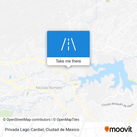 Privada Lago Cardiel map