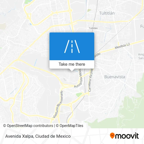 Avenida Xalpa map