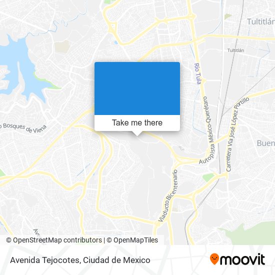 Avenida Tejocotes map