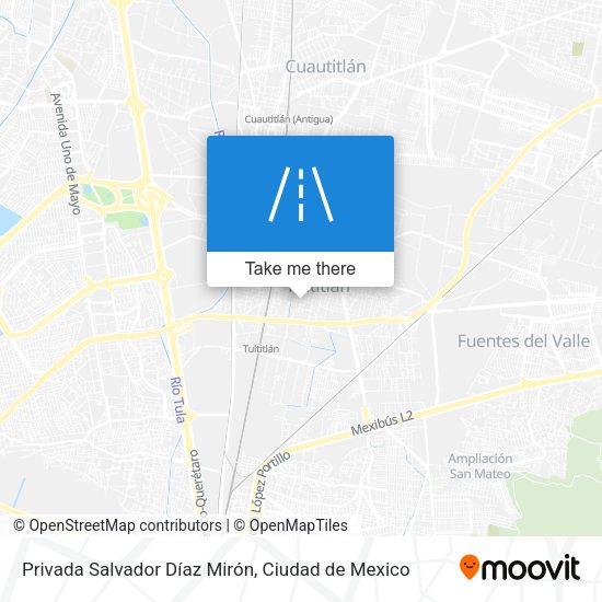 Privada Salvador Díaz Mirón map