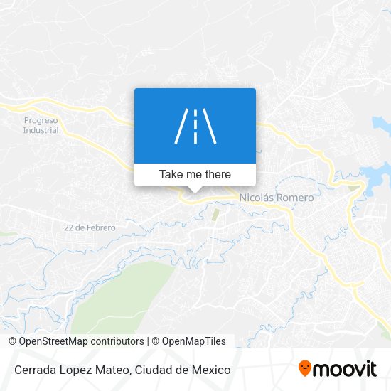 Cerrada Lopez Mateo map