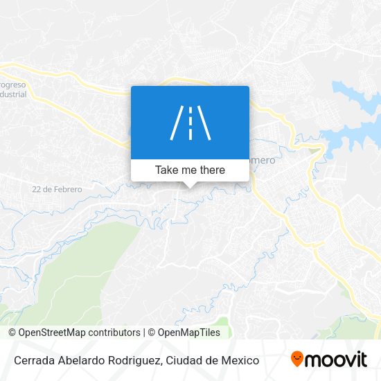 Cerrada Abelardo Rodriguez map