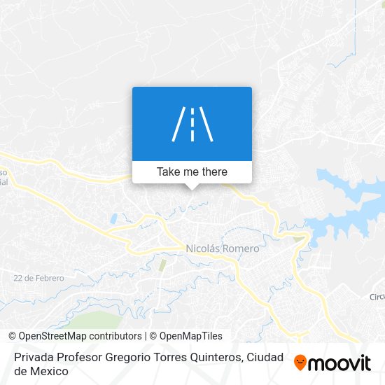 Privada Profesor Gregorio Torres Quinteros map