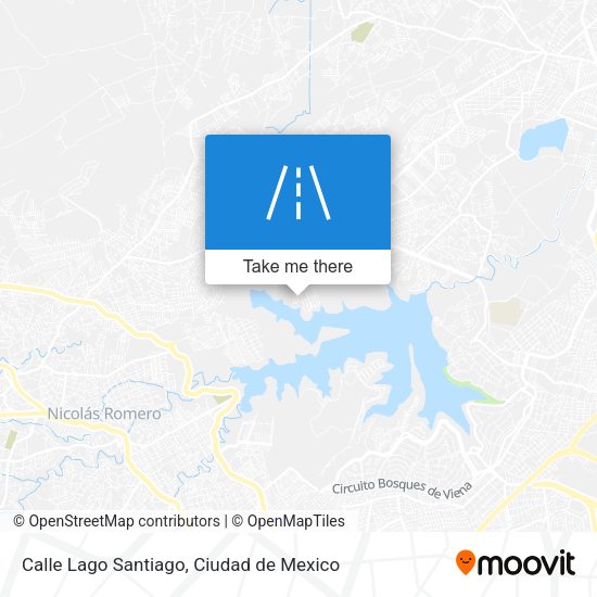 Calle Lago Santiago map