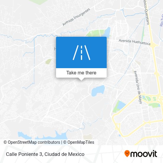 Mapa de Calle Poniente 3