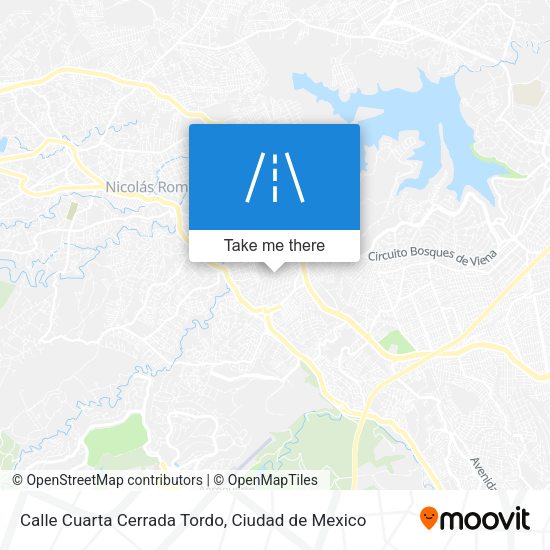 Mapa de Calle Cuarta Cerrada Tordo