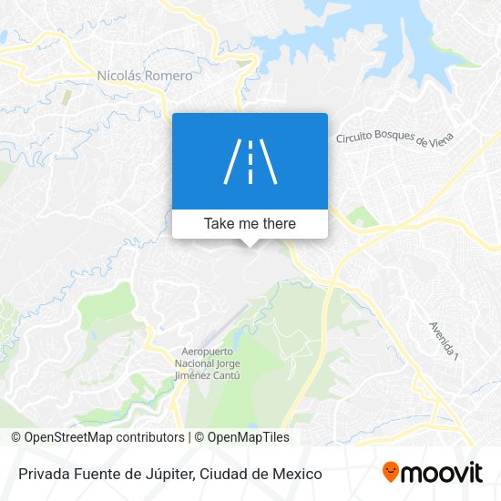 Privada Fuente de Júpiter map