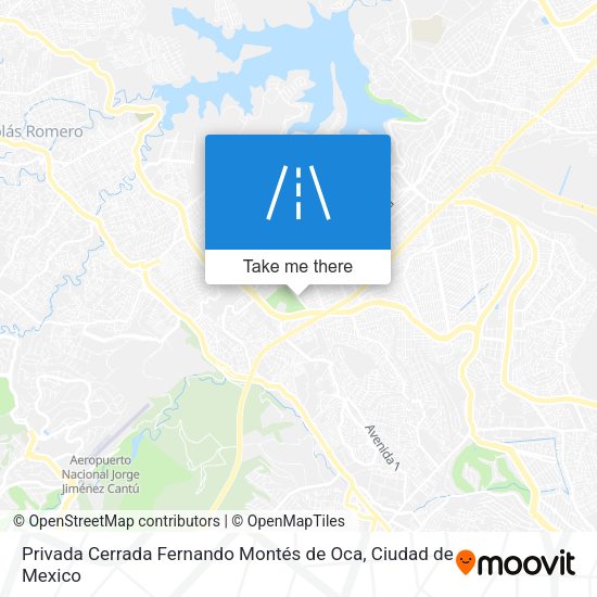 Privada Cerrada Fernando Montés de Oca map