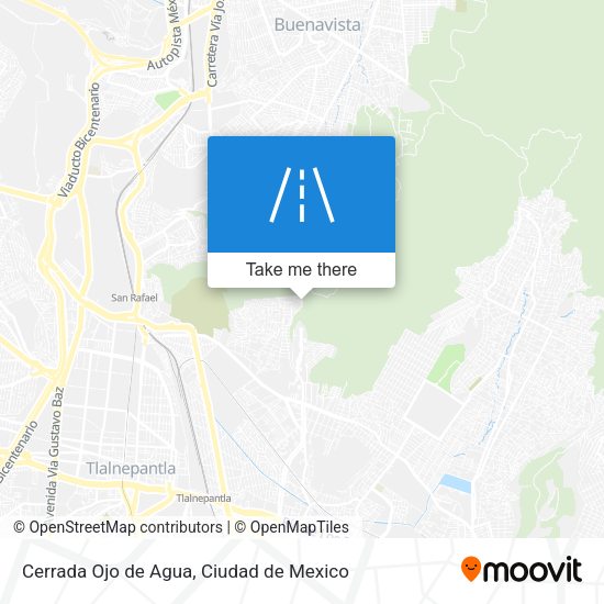 Cerrada Ojo de Agua map