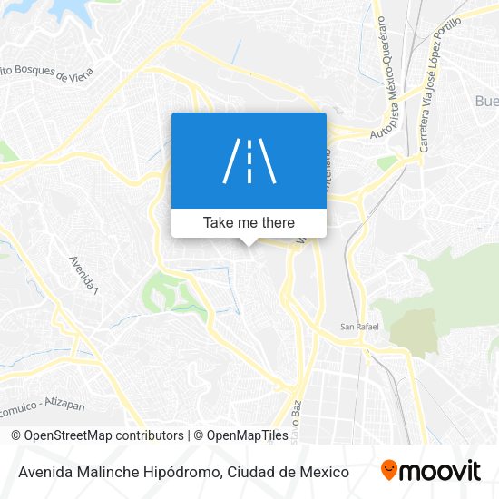 Mapa de Avenida Malinche Hipódromo
