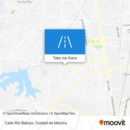 Calle Río Balsas map