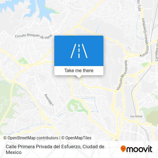 Mapa de Calle Primera Privada del Esfuerzo
