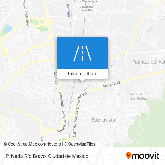 Privada Río Bravo map