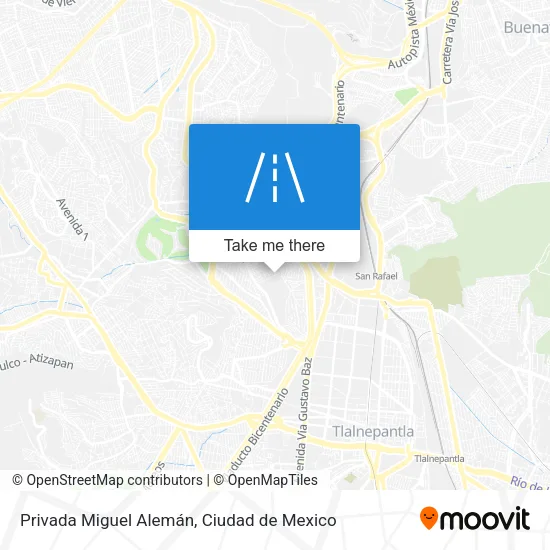 Privada Miguel Alemán map