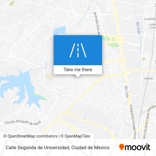 Mapa de Calle Segunda de Universidad